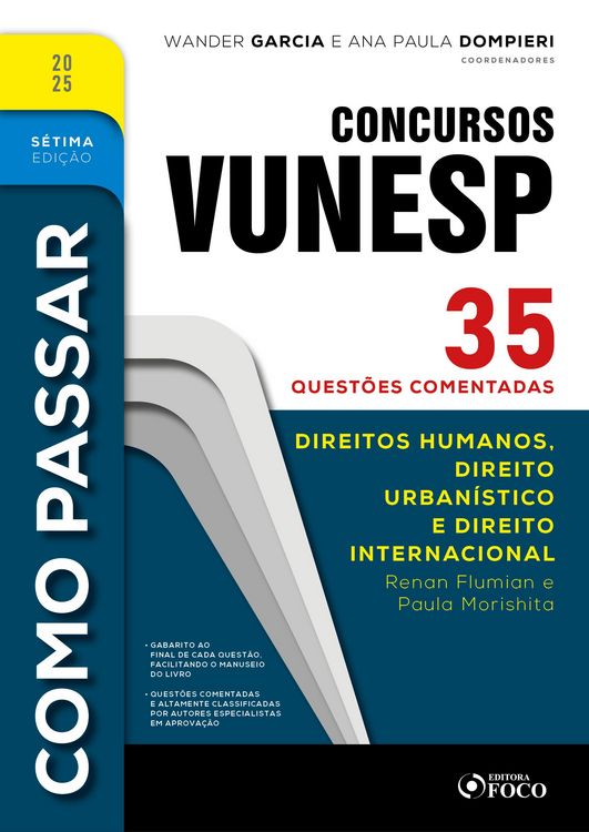 Produktbild: Como Passar em Concursos Vunesp - 7&ordf; Ed -2025