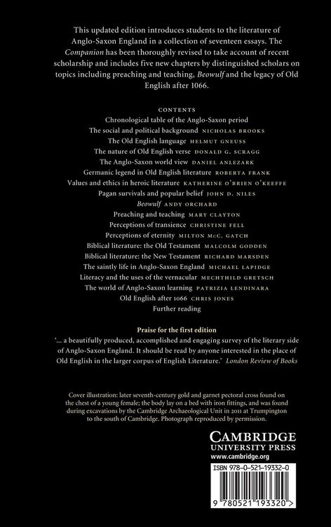 Produktbild: The Cambridge Companion to Old English Literature