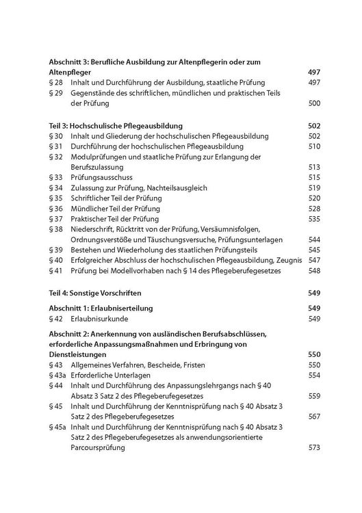 Produktbild: Pflegeberufegesetz und Ausbildungs- und Pr&uuml;fungsverordnung