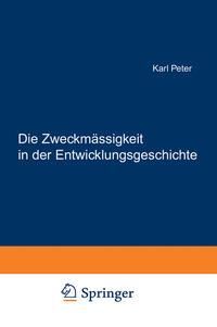 Produktbild: Die Zweckm&auml;ssigkeit in der Entwicklungsgeschichte