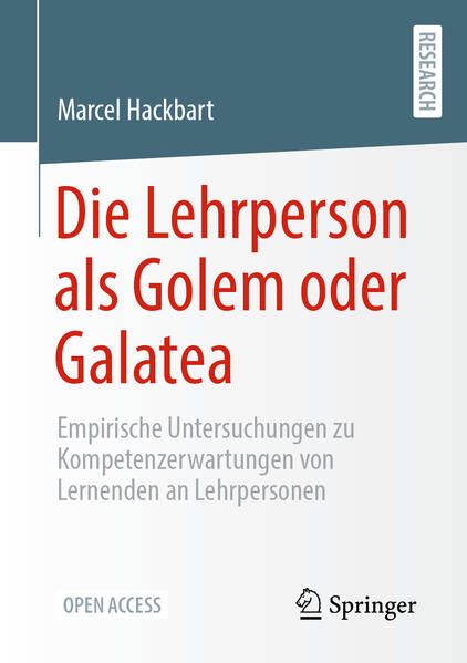 Produktbild: Die Lehrperson als Golem oder Galatea