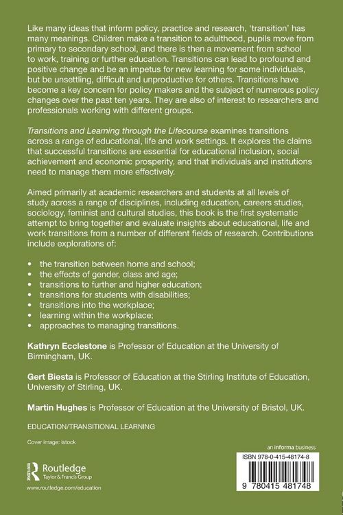 Produktbild: Transitions and Learning through the Lifecourse