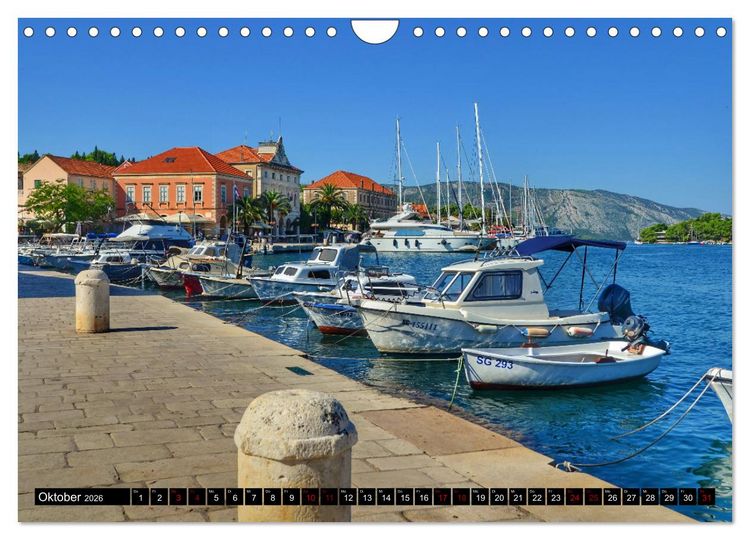 Produktbild: DALMATIEN - KROATISCHE K&Uuml;STE - Split mit Umgebung (Wandkalender 2026 DIN A4 quer), CALVENDO Monatskalender