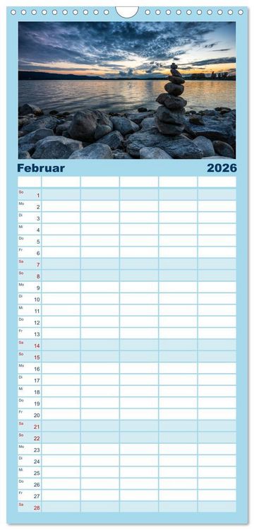Produktbild: Familienplaner 2026 - Magie des Bodensees mit 5 Spalten (Wandkalender, 21 x 45 cm) CALVENDO