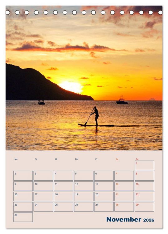 Produktbild: Mahe - Inselparadies der Seychellen (Tischkalender 2026 DIN A5 hoch), CALVENDO Monatskalender