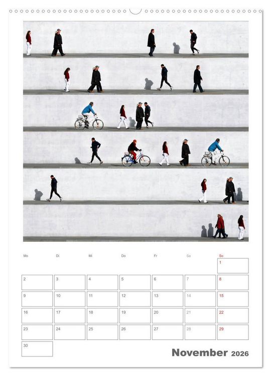 Produktbild: Wall People - Bilderserie von Eka Sharashidze (Wandkalender 2026 DIN A2 hoch), CALVENDO Monatskalender