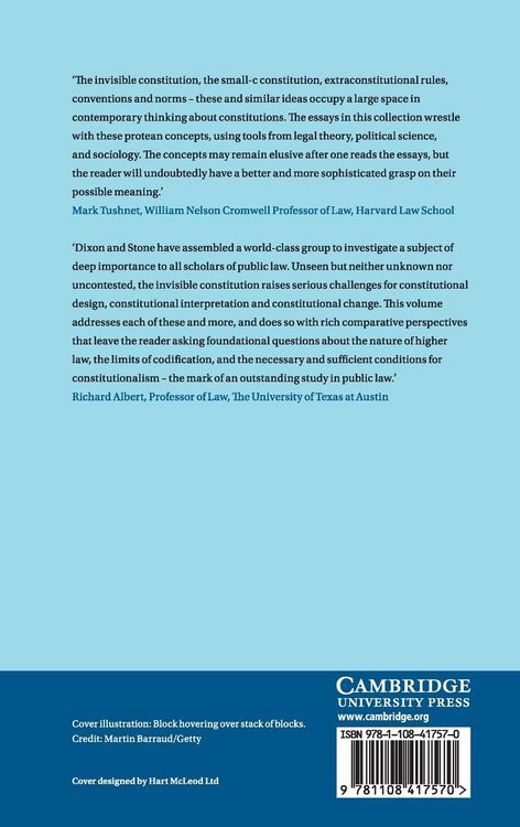 Produktbild: The Invisible Constitution in Comparative Perspective