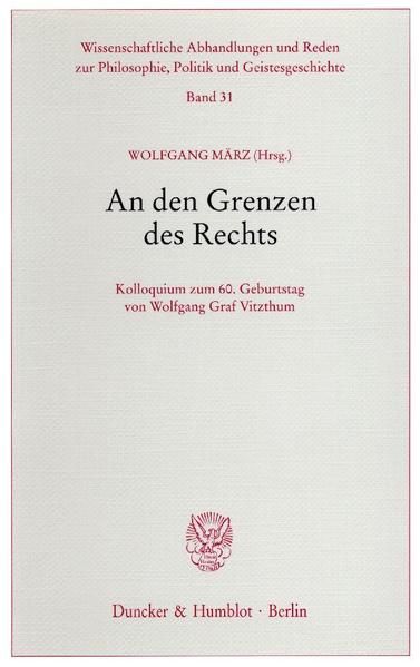 Produktbild: An den Grenzen des Rechts.