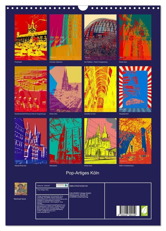 Produktbild: Pop-Artiges K&ouml;ln (Wandkalender 2026 DIN A3 hoch), CALVENDO Monatskalender