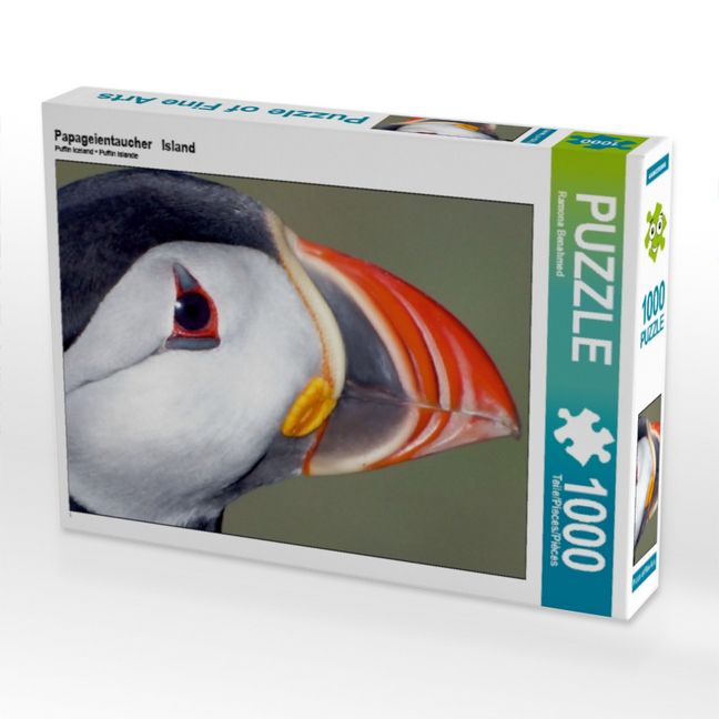 Produktbild: CALVENDO Puzzle Papageientaucher Island | 1000 Teile Lege-Gr&ouml;&szlig;e 64x48cm Foto-Puzzle f&uuml;r gl&uuml;ckliche Stunden