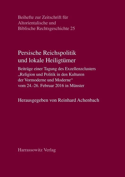 Produktbild: Persische Reichspolitik und lokale Heiligtümer