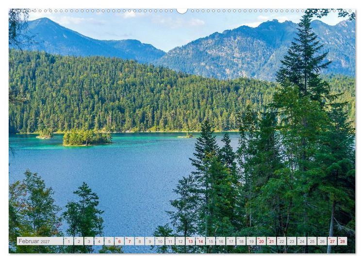 Produktbild: Malerische Bergseen in den bayerischen Alpen (Wandkalender 2027 DIN A2 quer), CALVENDO Monatskalender