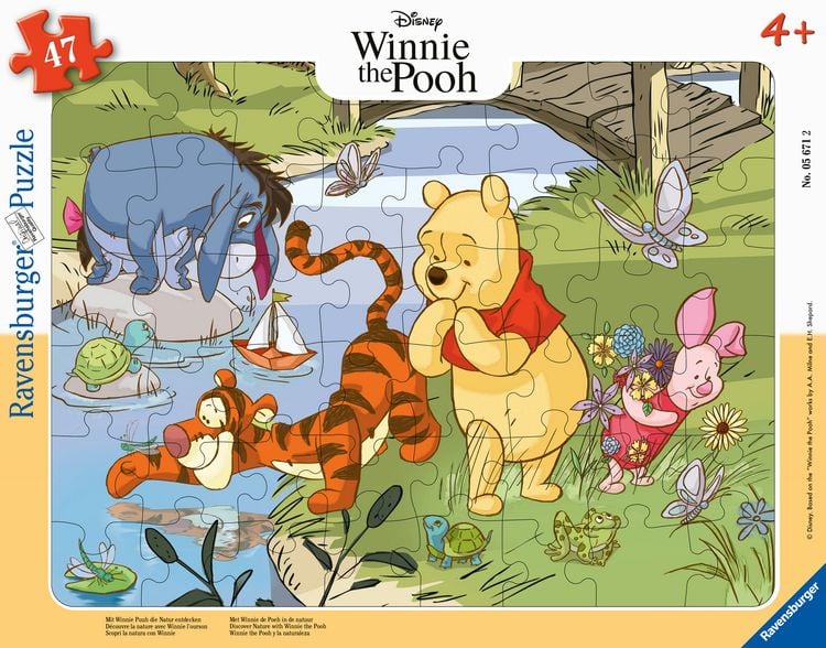 Produktbild: Kinderpuzzle 48 Teile - Disney Winnie Puuh - Mit Winnie Puuh die Natur entdecken