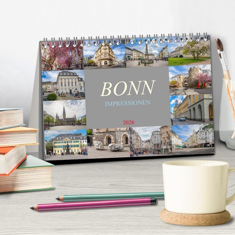 Produktbild: Bonn Impressionen (Tischkalender 2026 DIN A5 quer), CALVENDO Monatskalender