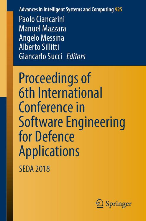 Produktbild: Proceedings of 6th International Conference in Software Engineering for Defence Applications