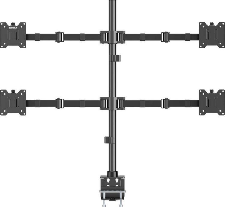 Produktbild: SpeaKa Professional SP-MM-541 Monitor-Tischhalterung 4 Display(s) 43,2cm (17\") - 88,9cm (35\") Schwarz Drehbar, H&ouml;henverstellbar