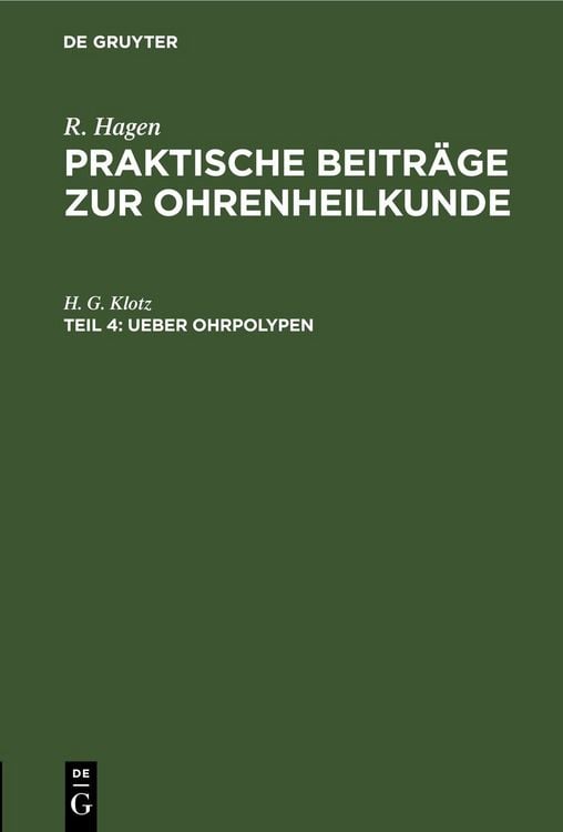 Produktbild: Ueber Ohrpolypen