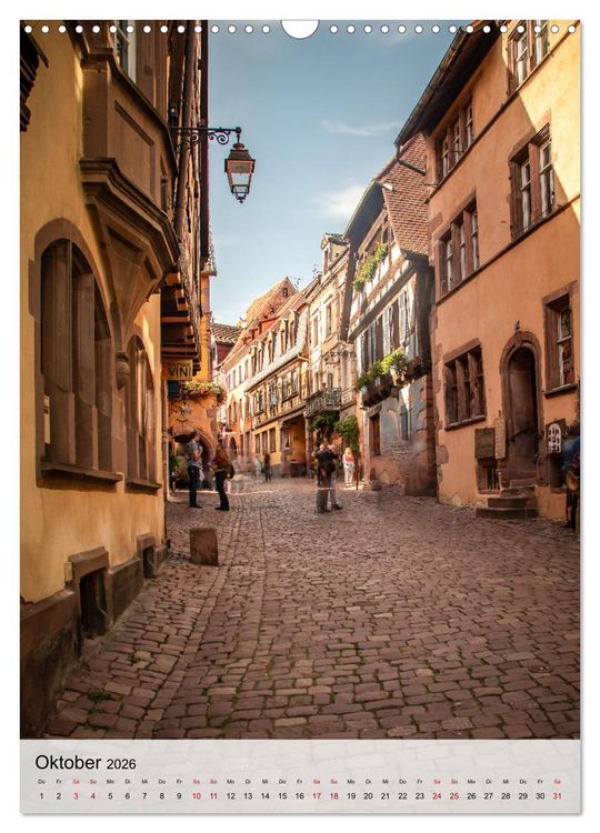 Produktbild: Elsass Alsace Riquewihr, das idyllische Weindorf (Wandkalender 2026 DIN A3 hoch), CALVENDO Monatskalender