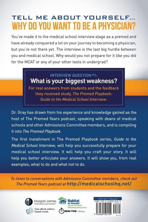 Produktbild: The Premed Playbook Guide to the Medical School Interview