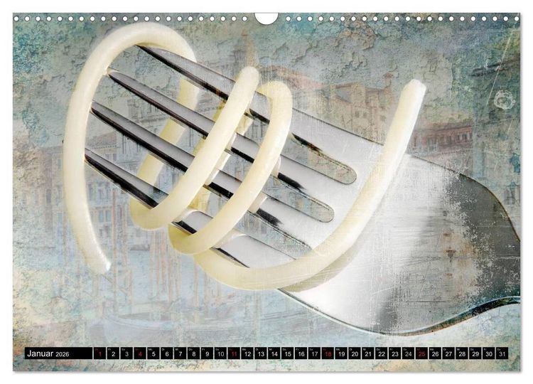 Produktbild: Italian Food - Vintage Design (Wandkalender 2026 DIN A3 quer), CALVENDO Monatskalender