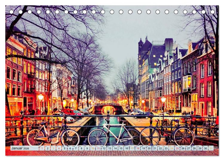 Produktbild: Stadtfahrrad (Tischkalender 2026 DIN A5 quer), CALVENDO Monatskalender