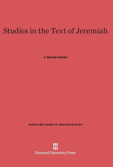 Produktbild: Studies in the Text of Jeremiah