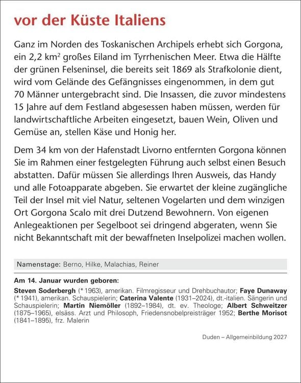 Produktbild: Duden Allgemeinbildung Tagesabrei&szlig;kalender 2027 - Wissen und Quizzen