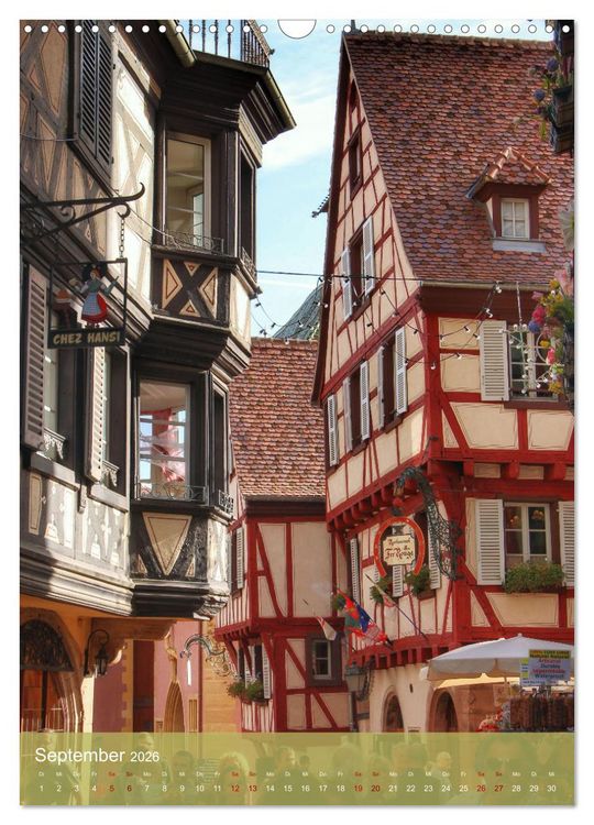 Produktbild: Reise durchs Elsass (Wandkalender 2026 DIN A3 hoch), CALVENDO Monatskalender