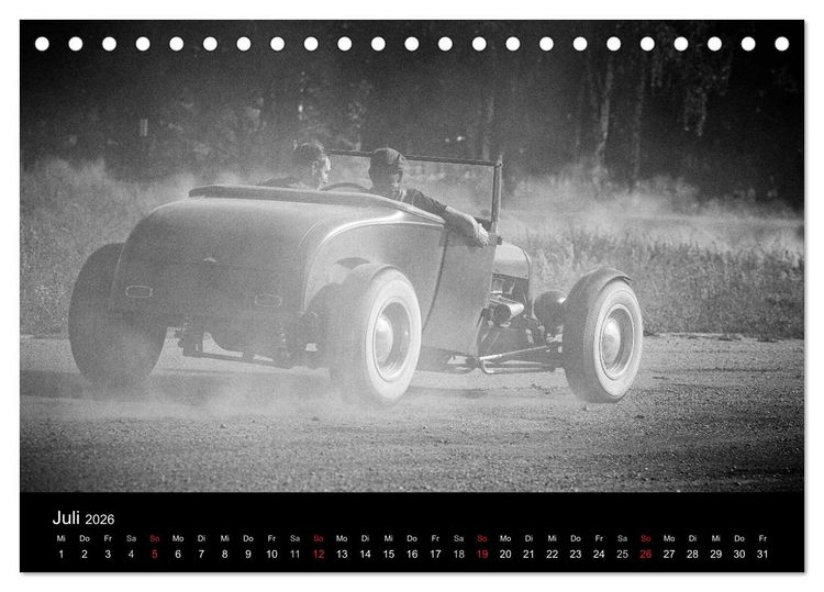 Produktbild: Hot Rods (Tischkalender 2026 DIN A5 quer), CALVENDO Monatskalender