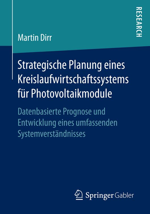 Produktbild: Strategische Planung eines Kreislaufwirtschaftssystems f&uuml;r Photovoltaikmodule