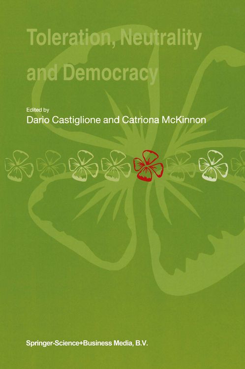 Produktbild: Toleration, Neutrality and Democracy