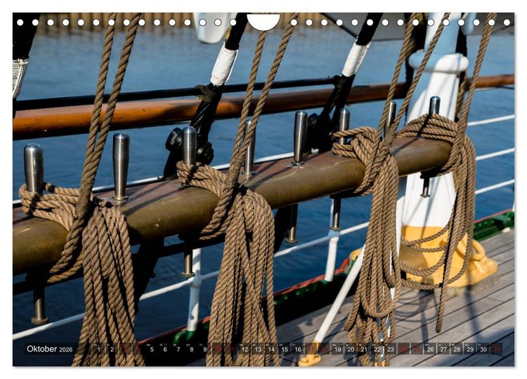 Produktbild: Letztes deutsches Vollschiff DAS SCHULSCHIFF DEUTSCHLAND (Wandkalender 2026 DIN A4 quer), CALVENDO Monatskalender