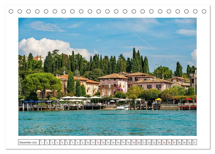 Produktbild: Sirmione - sch&ouml;nster Ort am Gardasee (Tischkalender 2026 DIN A5 quer), CALVENDO Monatskalender
