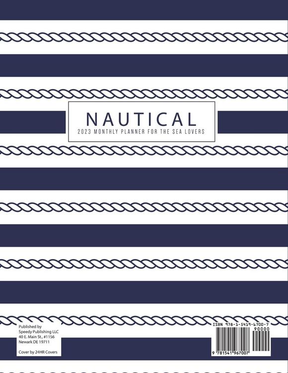Produktbild: Nautical 2023 Monthly Planner for the Sea Lovers