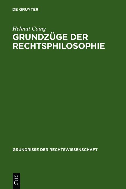 Produktbild: Grundz&uuml;ge der Rechtsphilosophie