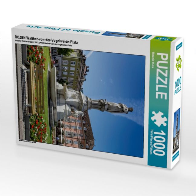 Produktbild: CALVENDO Puzzle BOZEN Walther-von-der-Vogelweide-Platz | 1000 Teile Lege-Gr&ouml;&szlig;e 64x48cm Foto-Puzzle f&uuml;r gl&uuml;ckliche Stunden