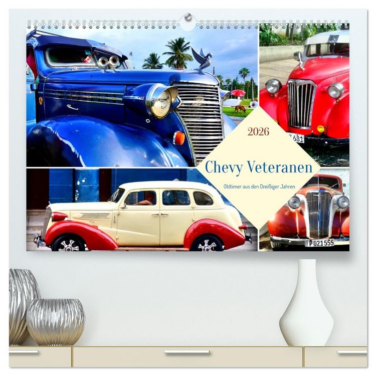 Produktbild: Chevy Veteranen - Oldtimer aus den Drei&szlig;iger Jahren (hochwertiger Premium Wandkalender 2026 DIN A2 quer), Kunstdruck in Hochglanz