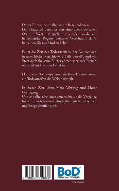 Produktbild: Liebe in Zeiten des Todesstreifens