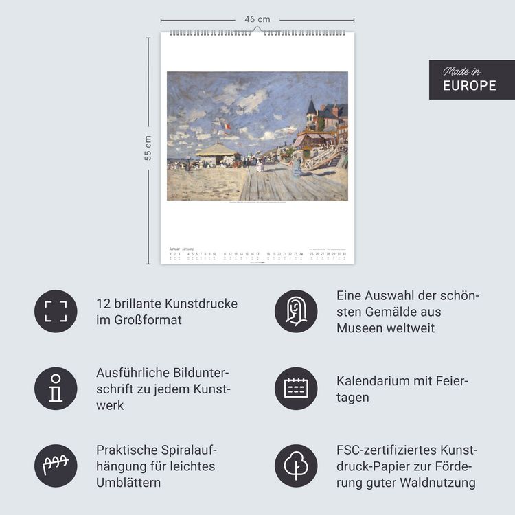 Produktbild: Claude Monet Kalender 2027