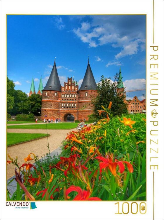 Produktbild: CALVENDO Puzzle Schleswig-Holstein, Hansestadt L&uuml;beck | 1000 Teile Lege-Gr&ouml;&szlig;e 64x48cm Foto-Puzzle f&uuml;r gl&uuml;ckliche Stunden