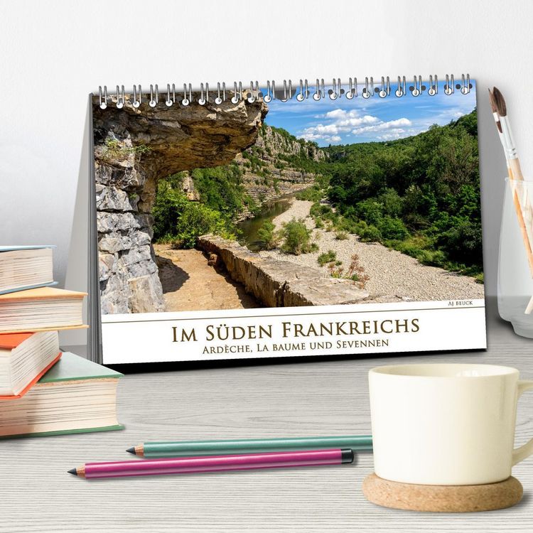 Produktbild: Im S&uuml;den Frankreichs - Ard&egrave;che, La Baume und Sevennen (Tischkalender 2026 DIN A5 quer), CALVENDO Monatskalender