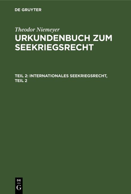 Produktbild: Internationales Seekriegsrecht, Teil 2
