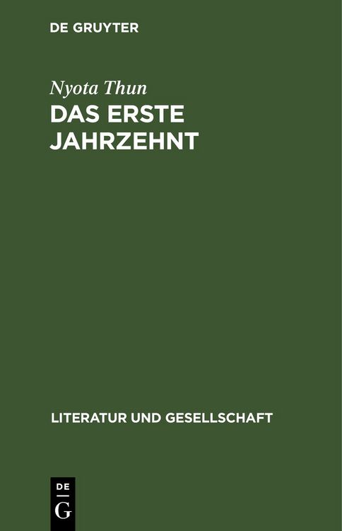 Produktbild: Das erste Jahrzehnt
