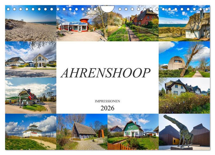 Produktbild: Ahrenshoop Impressionen (Wandkalender 2026 DIN A4 quer), CALVENDO Monatskalender