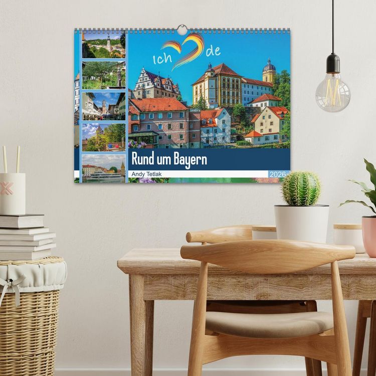 Produktbild: Rund um Bayern (Wandkalender 2026 DIN A3 quer), CALVENDO Monatskalender