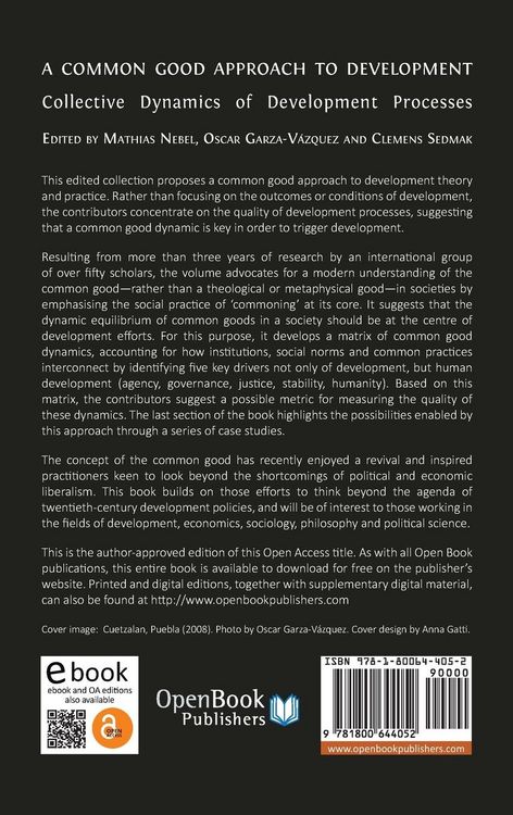 Produktbild: A Common Good Approach to Development