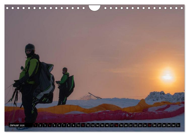 Produktbild: Paragliding - die Faszination des Fliegens (Wandkalender 2026 DIN A4 quer), CALVENDO Monatskalender