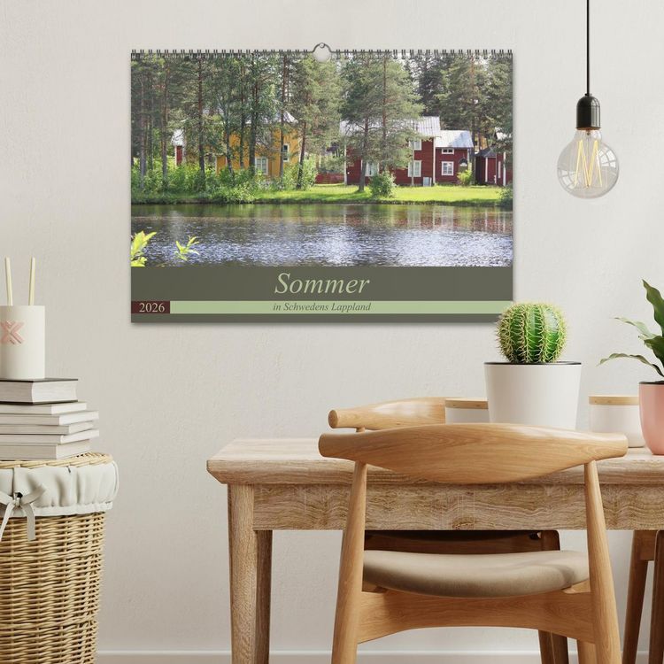 Produktbild: Sommer in Schwedens Lappland (Wandkalender 2026 DIN A3 quer), CALVENDO Monatskalender