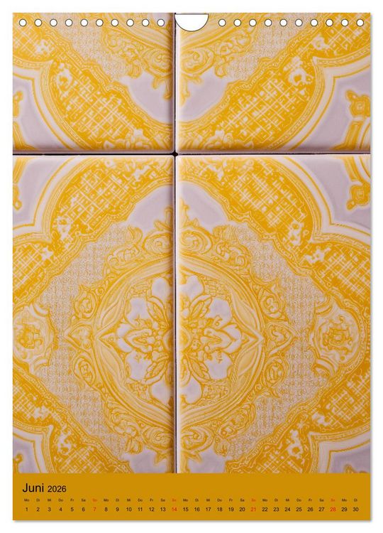 Produktbild: Portugiesischer Fliesen - Azulejos f&uuml;r Fliesenleger, Kunst- und Portugal-Liebhaber (Wandkalender 2026 DIN A4 hoch), CALVENDO Monatskalender