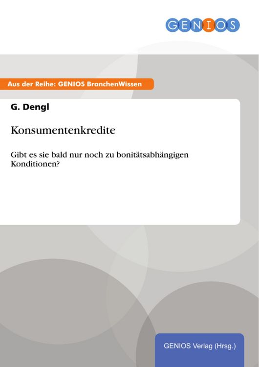 Produktbild: Konsumentenkredite